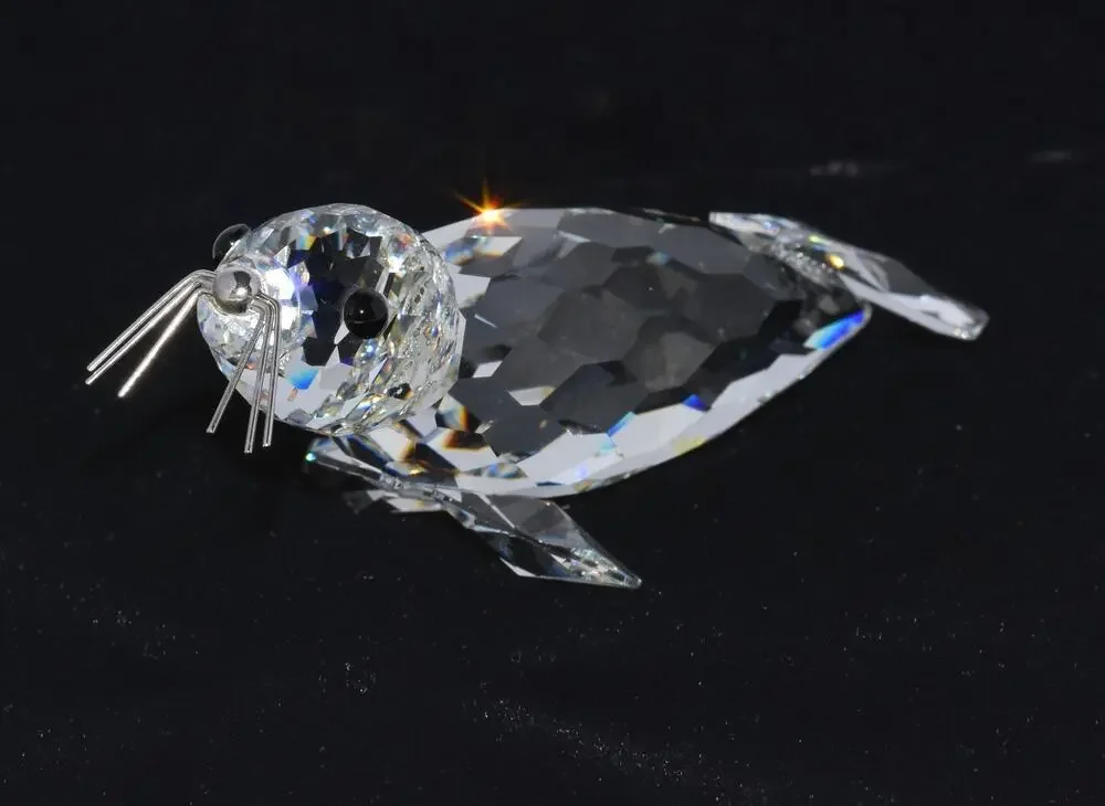 Swarovski Sparkling Crystal "Kingdom of the ice & Snow" Seal Figurine Retired